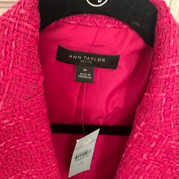 Ann Taylor Pink Tweed Blazer - Picture 3 of 4